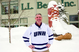 Shawn Gorman standing in front of L.L. Bean