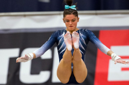 A UNH gymnast 