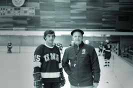 Dick Umile with coach