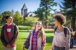 Students on the UNH campus