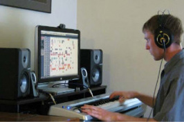 Jeff Heim in his Dover, NH studio