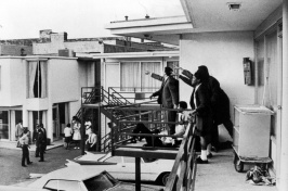 Moments after Dr. Martin Luther King Jr. was fatally shot on April 4, 1968