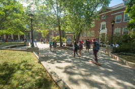 Murkland Courtyard on UNH campus, Durham, N.H.