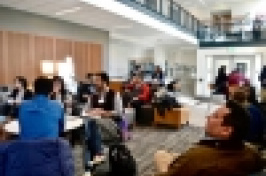 conference participants in Hamilton Smith Hall great hall