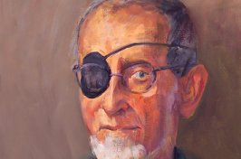 Portrait of Paul Brockelman painted by Adeline Goldminc-Tronzo