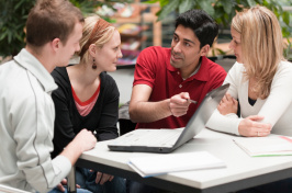 Image of students talking