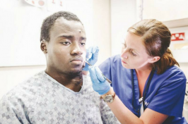 UNH nursing alum Rebecca Roma works aboard floating hospital Africa Mercy