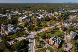 An aerial view of UNH's campus 