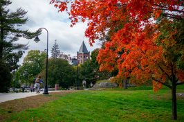 A view of the UNH campus in autumn