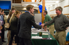 Students meet employers at the Natural Resources Career Fair sponsored by the St. Martin Career Exploration Center.