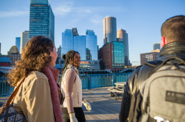 UNH students taking part in Semester in the City in Boston