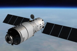 Artist's rendering of Tiangong-1 space station. SOURCE: CMSA - Chinese Manned Space Agency
