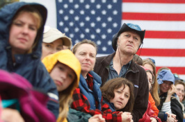 people waiting in line to vote