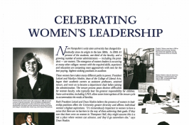 Celebrating women's leadership panel from A Century of Progress: A Photographic Exhibit of Women’s History at UNH