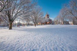 The UNH campus in winter