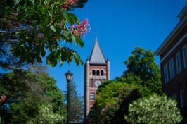 A view of UNH's Thompson Hall