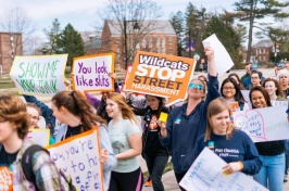 students walk for sexual assault awareness