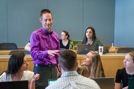 Jonathan Nash teaches an accounting class