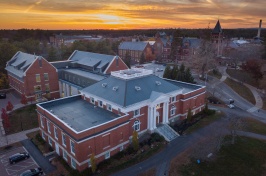 Birds eye view of the UNH Durham Campus