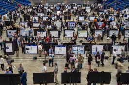 The Whittemore Center full of  students with their poster presentations