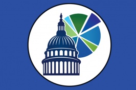 The fedgovspend spending app logo displayed on a blue background