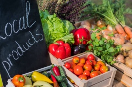 Image of local produce being sold 