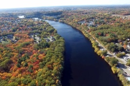 Aerial view of the Merrimack River