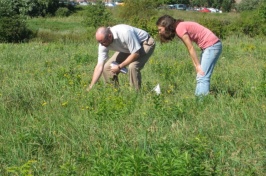 Rich and Vicky in field