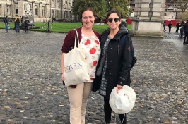 Brittany Sylvain and Judy Sharkey on Dublin street