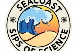 Circular logo that says Seacoast Sips of Science