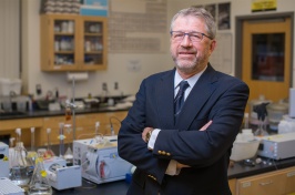 A photo of UNH emeritus Bill McDowell, who was recently named a fellow of the Society for Freshwater Science