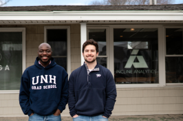 Emmanuel Fagbenle ‘G25 and Jake MacInnis ‘24, ‘G25 