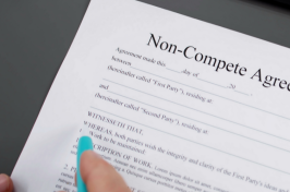 Stock image of a non-compete agreement.