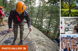 collage of photos from UNH's fall 2017 semester