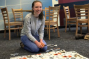 UNH student volunteer