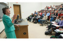 joanne burke teaching a class