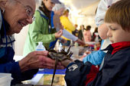 teacher and student at ocean discovery day