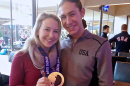 Katie McCarter ’10 with Olympian Jason Brown 