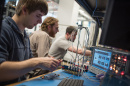 student working at the InterOperability Laboratory