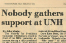 Nobody gathers support at UNH, TNH article headline