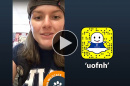 Abbey McIntosh ’19 takes over the UNH Snapchat account