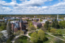 an aerial view of UNH's Durham campus
