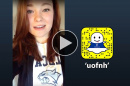 UNH student Alana Davidson takes over the UNH Snapchat account