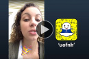 Anna Bannon ’18 takes over UNH's Snapchat