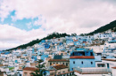 rooftops of Chefchaouen, Morocco