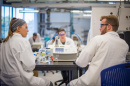 Students in a lab at Kingsbury Hall at UNH