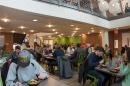 Students eating in one of UNH's dining halls