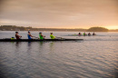 UNH rowers at practice