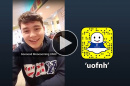 Drew Halpin ’19 takes over the UofNH Snapchat account