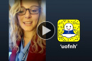 Madison Ferreri ’19 takes over UNH's Snapchat